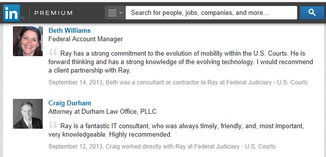 Recommendations Part 3 from my LinkedIn Profile